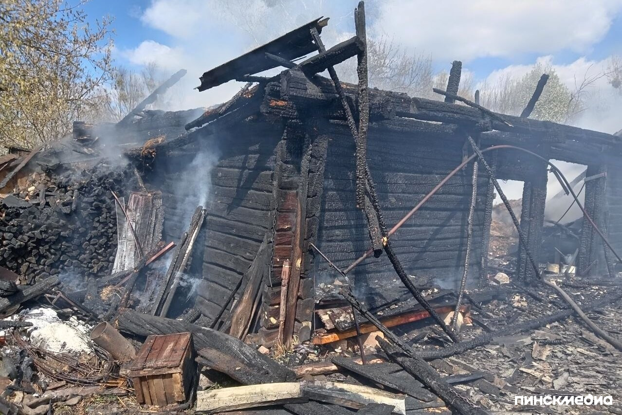 Мокрая Дубрава, 23 апреля, пожар