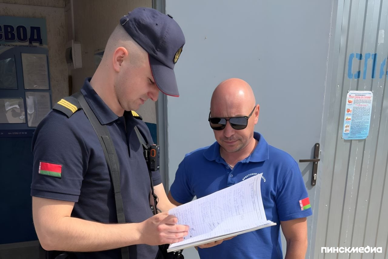 Патрулирование пляжей, милиция патруль, Пинск, купальный сезон 