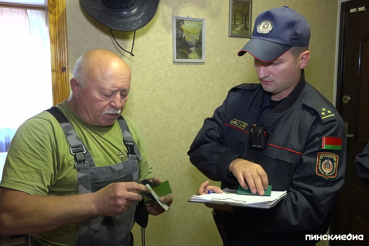проверка оружия в Пинске